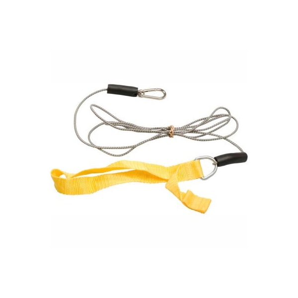 CanDo Bungee Exercise Cord with Attachments, 7' Cord, Yellow